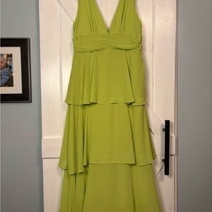 Lulu's Vibrant Green High Low Dress